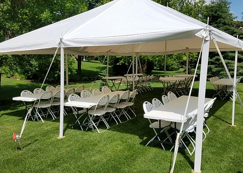 Home St. Croix Tents Tent Table and Chair Rentals